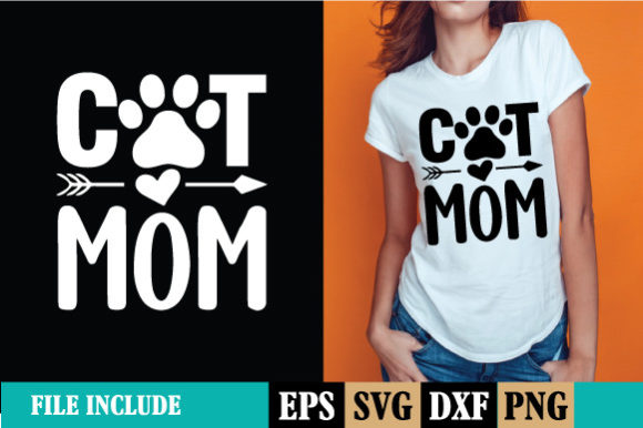 Cat Mom Funny SVG: Graphics & Print Templates Review