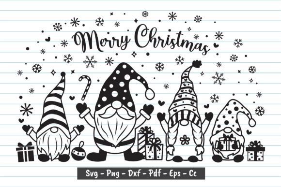 Gnome Christmas Svg Christmas Shirt Svg Graphics & Print Templates
