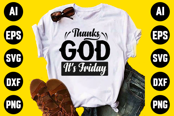 Printable God Funny Svg Design for Graphics & Print Templates
