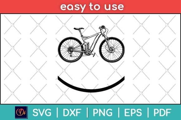 Smiley Cycling Funny Svg Cutting File for Graphics and Print Templates